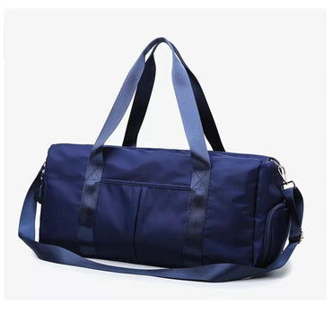 Essentials Dry Wet Separation Weekender Bag Gym Duffle Bag With Shoe Compartment-Pink,Black - Blue - Luxury bags by WAAMII