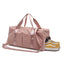 Essentials Dry Wet Separation Weekender Bag Gym Duffle Bag With Shoe Compartment-Pink,Black - - Luxury bags by WAAMII