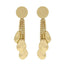 Ethnic Gold Slice Tassel Earrings Jewelry WAAMII   