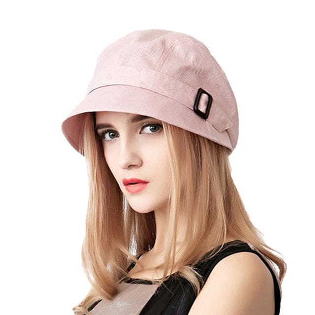 Fashion Women Cotton Sun Hat Outdoor Packable Beach Hat Casual Visor Caps Accessories WAAMII Pink  