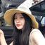 Double-side-wear Fisherman Cap Packable Sun Hat Accessories WAAMII beige+yellow(brim 10cm)  