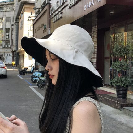 Double-side-wear Fisherman Cap Packable Sun Hat Accessories WAAMII   