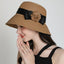 Floral Embroidered Natural Straw Hats Summer Caps Beach Hat-WCM004