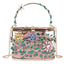 Floral Hollow Out Metallic Cage Clutch bags WAAMII   