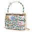 Floral Hollow Out Metallic Cage Clutch bags WAAMII   