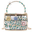 Floral Hollow Out Metallic Cage Clutch bags WAAMII White L18xW9xH13 cm 