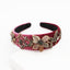 Flower Embrodery Jeweled Headband WH956 Accessories WAAMII 3  