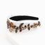 Flower Embrodery Jeweled Headband WH956 Accessories WAAMII   