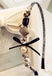 Flower Rhinestone Hair Hoop Boho Headbands Jeweled Headband For Girls Women Accessories WAAMII silvery  
