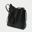 Genuine Leather Cowhide Hobo Bucket Bag-W5130 bags WAAMII black  