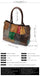 Genuine Leather Embossing Patchwork Designs Satchel bags WAAMII   