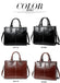 Genuine Leather Oil Wax Leather Square Tote bags WAAMII   