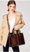Genuine Leather Oil Wax Leather Square Tote bags WAAMII   