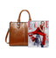 Genuine Leather Oil Wax Leather Square Tote bags WAAMII   