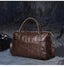 Genuine Leather Quilted Boston Satchel bags WAAMII   