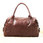 Genuine Leather Quilted Boston Satchel