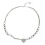 Geometric Double Heart Pendant Necklace - - Luxury Jewelry by WAAMII