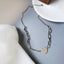 Geometric Double Heart Pendant Necklace - - Luxury Jewelry by WAAMII