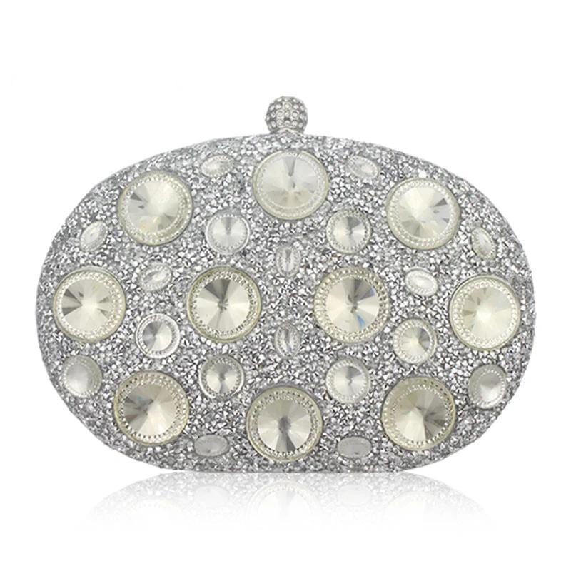 Giant Light Rhinestones Peafowl Clutch - - Luxury bags by WAAMII