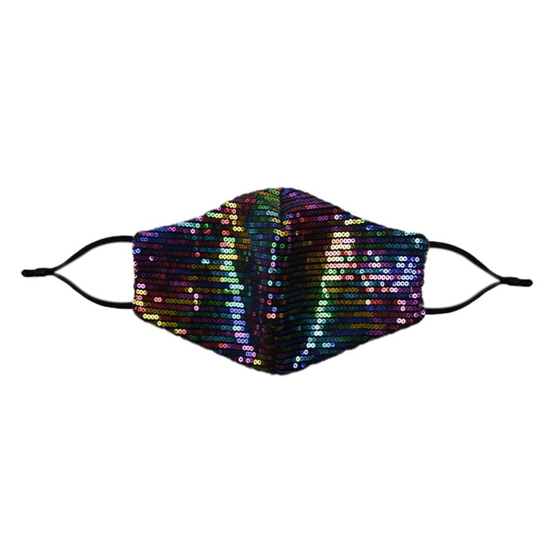 Glitter Sparkle Pattern Fashion Masks For Women-S77 Horizontal sequins-Multiple Colors Accessories WAAMII   