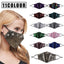 Glitter Sparkle Pattern Fashion Masks For Women-S77 Horizontal sequins-Multiple Colors Accessories WAAMII   