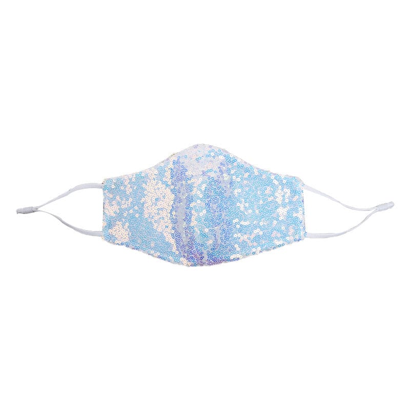 Glitter Sparkle Pattern Fashion Masks For Women-S89-Multiple Colors Accessories WAAMII Sparkle Blue For Kids 