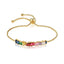 Gold Plated Rainbow AAA Cubic Zirconia Tennis Chain Necklace Choker Jewelry WAAMII Type C Bracelet  