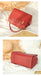 Gold-tone Chains Zippered Top Grain Genuine Leather Boston Satchel bags WAAMII   