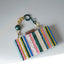 Gold Tone Marble Effect Striped Clutch bags WAAMII   