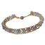 Gold-tone moonstone bracelet