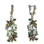 Green Zircon Floral Vintage Statement Earrings Jewelry WAAMII Default Title  