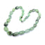 Hand-made Gradient Natural Stone Birthstone Necklaces Mottled Beads Size 9x12 mm to 16x24mm Jewelry WAAMII green prehnite  