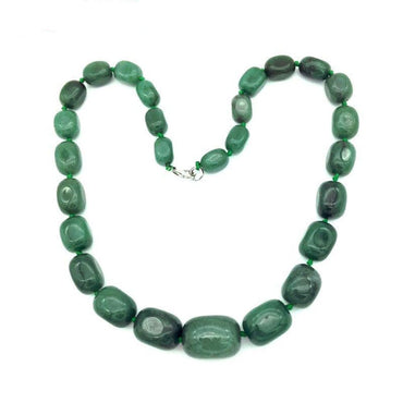 Hand-made Gradient Natural Stone Birthstone Necklaces Mottled Beads Size 9x12 mm to 16x24mm - - Luxury Jewelry by WAAMII