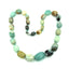 Hand-made Gradient Natural Stone Birthstone Necklaces Mottled Beads Size 9x12 mm to 16x24mm