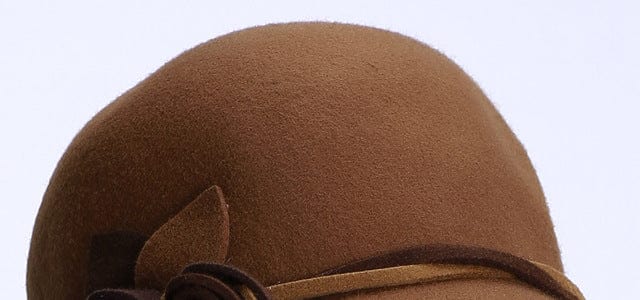 Handmade Flowers Womens Wool Bucket Hat Fedoras For Winter Accessories WAAMII   