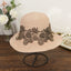 Handmade Packable Lace Embroidered Floral Straw Hats Summer Caps Beach Hat-WCM092 Accessories WAAMII Pink  