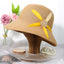 Handmade Packable Silk Floral Straw Hats Summer Caps Beach Hat-WCM011 Accessories WAAMII Camel  