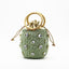 Handmade Rhinestone Crystal Embellished Mini Straw Bucket Bag-WM0313 bags WAAMII green  