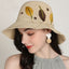 Handmade Silk Floral Embroidered Woven Straw Hat-WCM072 Accessories WAAMII   