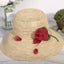 Handmade Silk Flower-Embellished Woven Straw Hat-WCM025 Accessories WAAMII   