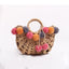 Handmade Straw Hairball Tassel Handbag Travel Beach Bag - - Luxury bags by WAAMII