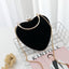 Heart-Shaped Diamonds Crystal Clutch bags WAAMII black big 