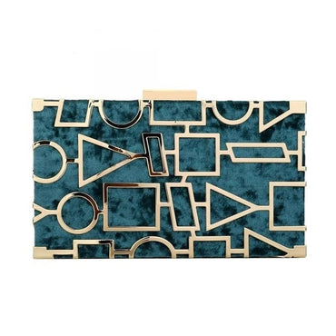 Hester Geometric Element Clutch - - Luxury bags by WAAMII