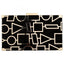 Hester Geometric Element Clutch - black - Luxury bags by WAAMII