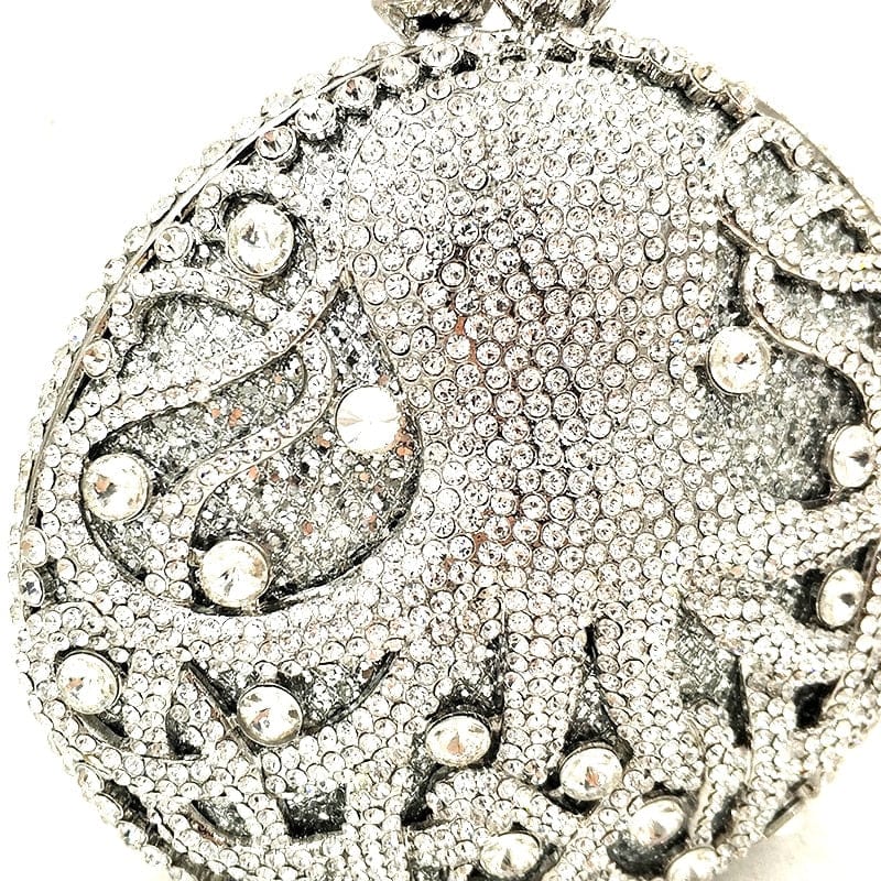 Hollow Out Diamante Octopus Crystal Clutches Purse bags WAAMII   