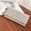 Hollow Out Vegan Leather Floral Wallet Card Holder Ladies Long Purse bags WAAMII Khaki  