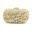 Ladies Multi Color Floral Diamente Clutch Evening Purse - Gold - Luxury bags by WAAMII
