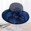 Ladies Sun Hats Wide Brim Flower Church Bucket Beach Hat Accessories WAAMII   