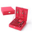 Large Standing Jewelry Box Gift Boxes Jewelry Organizer Multi Colors Jewelry WAAMII Red  