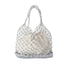 Lesley Hollow Woven Netted Handbag Beach Bag bags WAAMII silver  